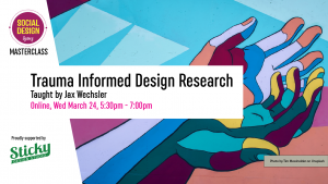 Trauma informed design research flyer